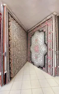 فرش۱۲و۹و۶انواع طرح قالی ارزان انبارحاجی حسینی طلاب