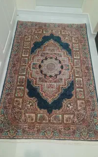 فرش ۱*۳ حوض نقره سرمه ای