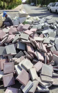 جدول کاری و سنگ فرش
