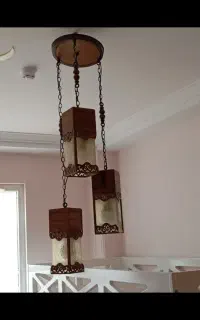 لوستر چوبی