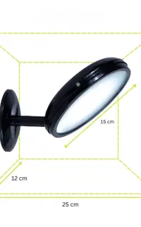 چراغ دیواری LED حیاطی و ویلایی مدل W-1LS(آهن+شیشه)