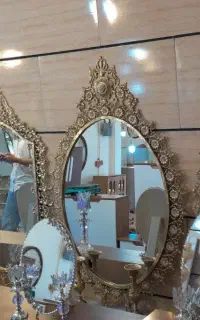 آیینه و شمعدان برنج نو