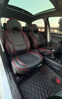 روکش صندلی چرم اسپرت تولیدی باگارانتی واقعی ۱ ساله