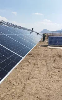 نصاب پنل خورشیدی برای شهرستان