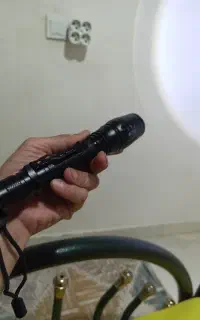 چراغ قوه 9v دوباتری همراه شارژر SMALL SUN