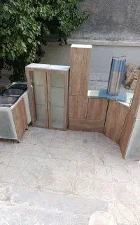 کابینت بدنه فلزی، درب ام دی اف