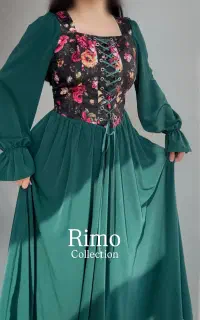 لباس سبز زمردی نو نو طبق تصویر