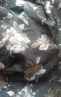 ساتن گل دار دو رو
