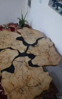 میزرزین شده نهار خوری با۴عدد گلمیز