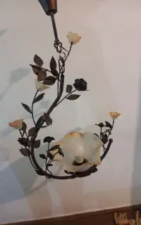 لوستر  ۲تا فلزی برنزی ۲تا کوچیک استیل  و یکعدد
