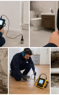 نشت یابی+کندن کف سرویسهابنائی+لوله کشی آب