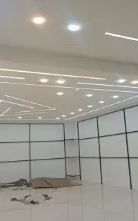 اجرای کناف،تایل،پارتیشن،لاین نوری،  هالوژن