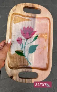 فروش عمده سینی چوبی نقاشی‌شده و طرح‌دار
