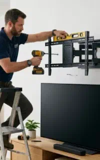 پایه نگهدارنده تلویزیون براکت مدل ثابت و چرخشی