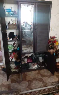رنگ قهوای جاکفشی اینه دار سالم ام دی اف