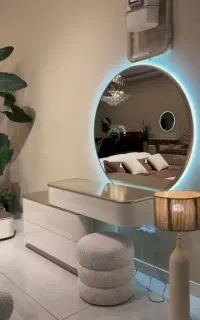 ست شلف و اینه و صندلی باکسی و ماه مینیمال