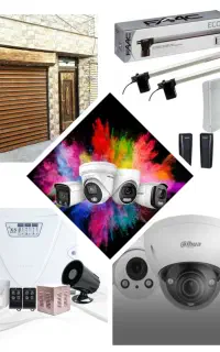 دوربین ، دزدگیر ، درب برقی.سایبان برقی