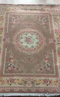 جفت فرش زمینه گردویی ۹متری