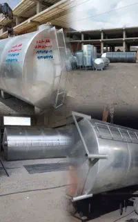 تانکر آب گالوانیزه و مخزن آب گازوئیل کارخانه