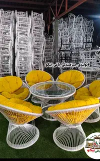 میز صندلی باغی/طرح پرنس/تکی و عمده
