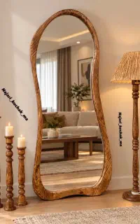 آینه قدی دفرمه طرح برکه سایز ۸۰×۱۸۰ (تولیدی)