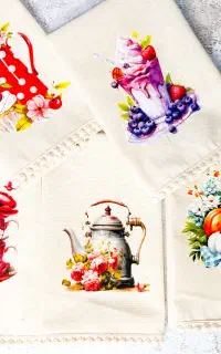 دستمال چاپی دکوراتیو