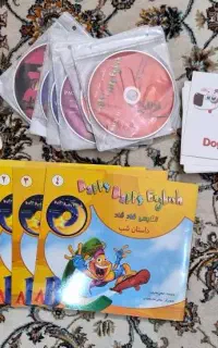 کتاب آموزش زبان همراه سی دی با ۹۰ تا فلش کارت