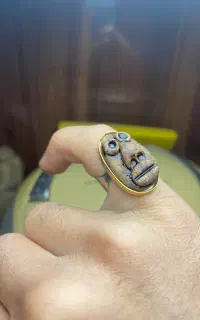 انگشتر مصوردار نقره ۹۲۵