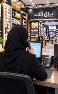 منشی و فروشنده خانم نیمه وقت