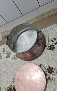 دیگ مسی وابکش مسی وکفگیر مسی