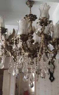 لوستر برنجی طرح فرشته