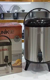 کلمن استیل پایه دار(UNIK)شیریدک/10لیترهک شده ارسال