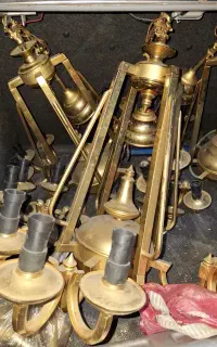 خرید و فروش لوستر طلایی رنگ