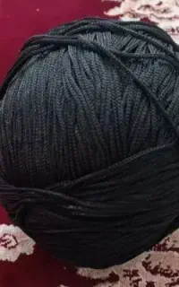 نخ مکرومه ۳سوزنه مشکی