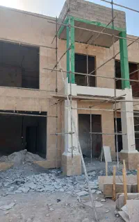 سنگ نما ساختمان کار در اربیل عراق