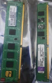 ۲ عدد رم 2GB در مجموع 4GB مدل DDR3 1333MHz