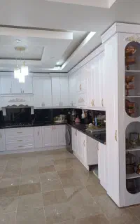 نقاشی ساختمان .رنگ کابینت نئوکلاسیک .کناف