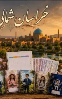 طراحی برچسب برنامه هفتگی دانش‌آموزان خراسان شمالی