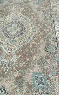 فرش ۹متری شاه پسند رنگ گردویی هفتصد شانه(نو)