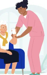 نیازمند پرستار خانم