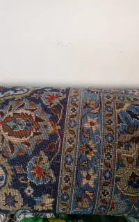 یک تخته فرش12متری سرمه ای ترنج گل وبوته