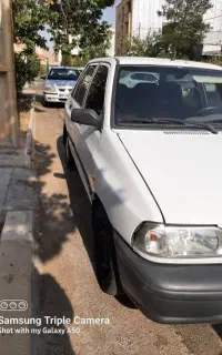 پراید ۹۰ سفید دوگانه دستی  همه‌چی نو و تعمیر شده