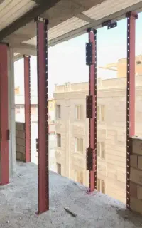اجرای وال پست منقطع ونبشی