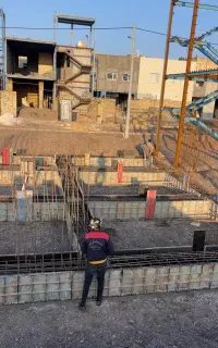 اجرای قالب بندی  فنداسیون دیوار برشی و سقف اقساطی