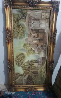 تابلو ترمه با قدمت حدود 20سال