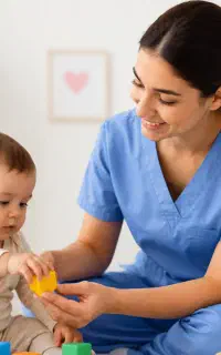 پرستار. کودک و کار در منزل