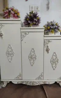 آینه و کنسول و زیر تلویزیونی با جا کفشی