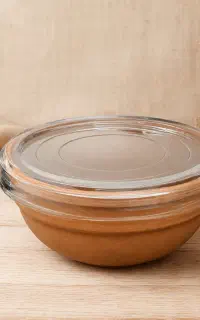 کاسه ماست سفالی درب‌دار (لعاب بهداشتی)نقد واقساط