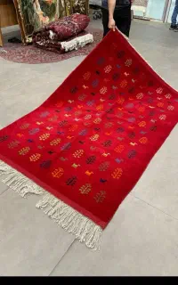 فرش دستباف (بساک) گبه ۶و۴و۳وزرع نیم متری ۱۳ تومن