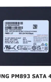 SAMSUNG SSD PM883 480GB SATA 6Gb